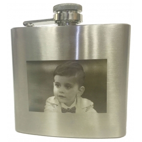 Petaca personalizada grabada con foto