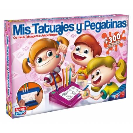 Juego de tatuajes y pegatinas