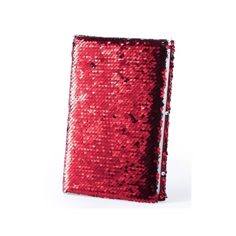 Libretas decoradas con lentejuelas