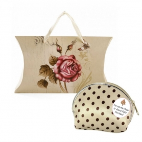 Monedero personalizado para navidad presentado en cajita de cartón