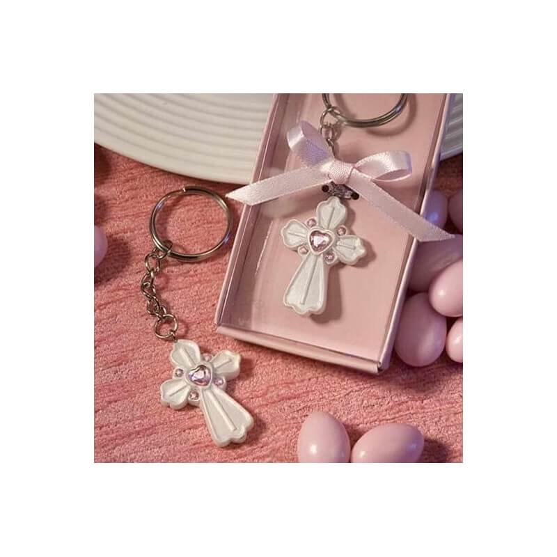 Llaveros de cruz para comunión