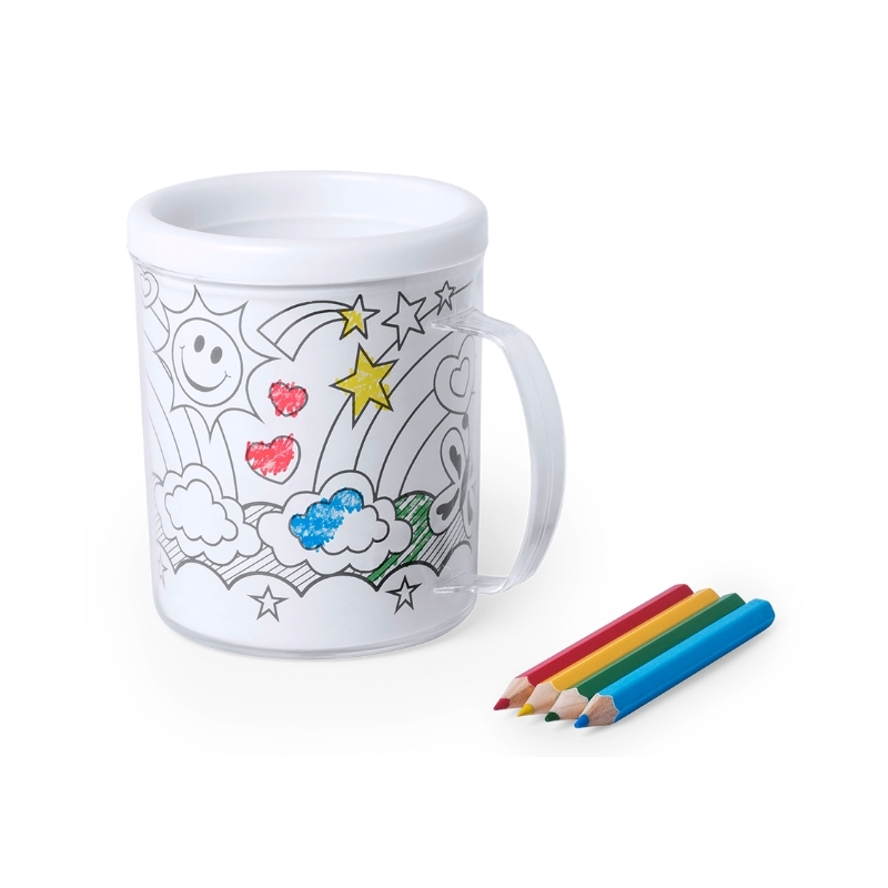 Taza para colorear