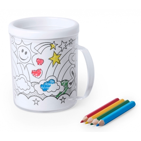 Taza para colorear