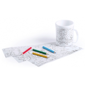 Taza para colorear