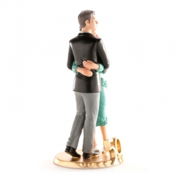 Figura tarta novios bodas oro