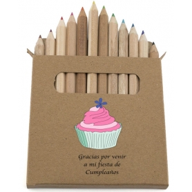 Lápices de colores para cumpleaños