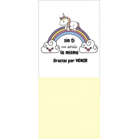 Notas adhesivas unicornio