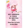 Pegatina personalizada boda