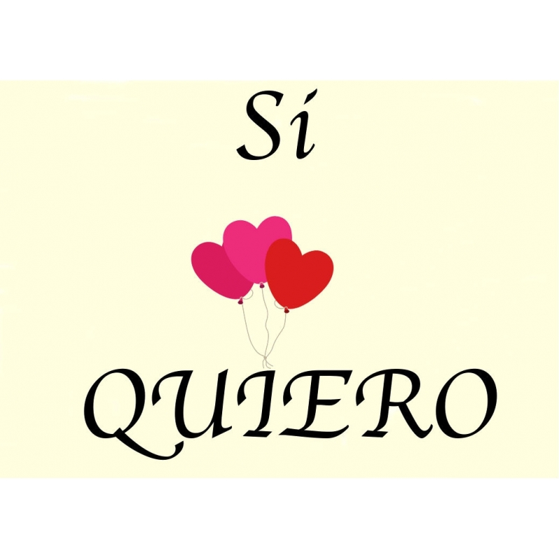 Adhesivo sí quiero