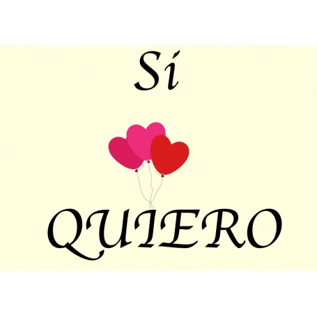 Adhesivo sí quiero