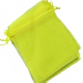 Bolsitas de organza amarilla 10 x 13