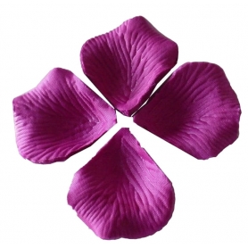 Pétalos de rosa artificiales morados