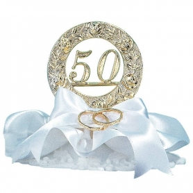 Figura tarta alianzas bodas de oro