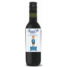 Vino tinto para invitados detalles personalizados comunión