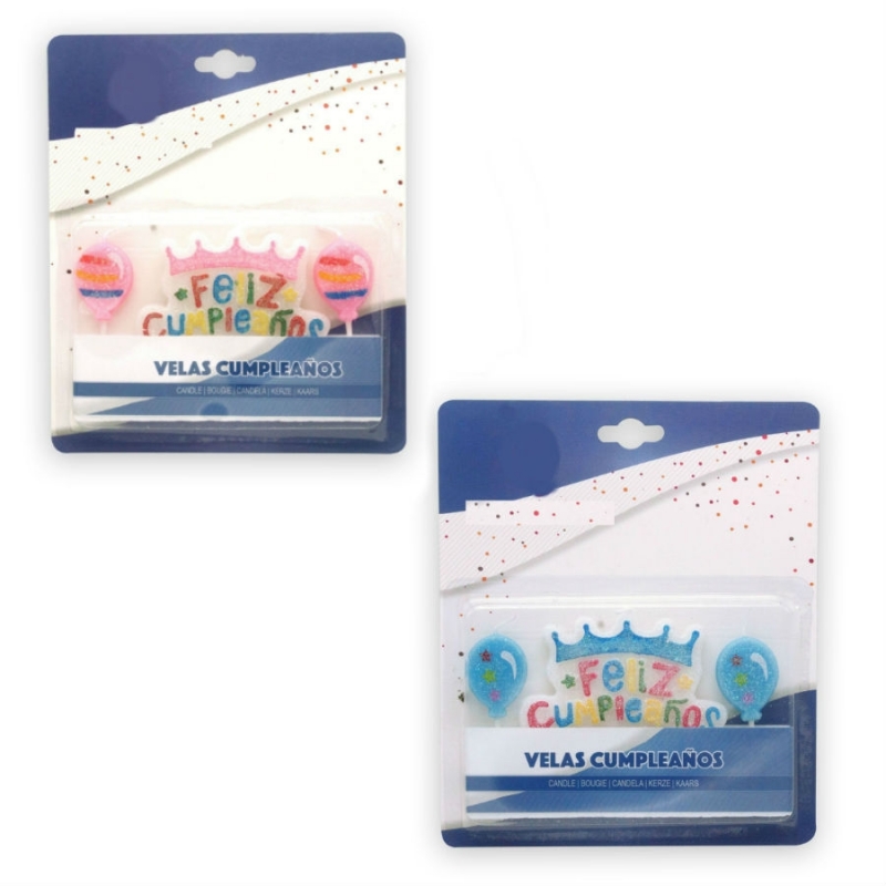 Velas cumpleaños letras
