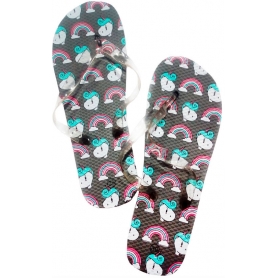 Chanclas unicornio arcoiris