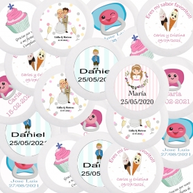 Chapas blancas para personalizar
