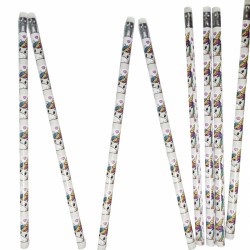 Monedero chuches lápiz y pulsera en cajita de unicornio con asas