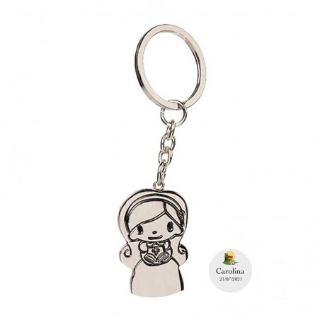 Llavero de comunión para niña detalles personalizados