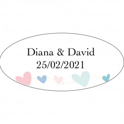 Pegatinas con corazones