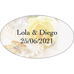 Etiquetas adhesivas perlas