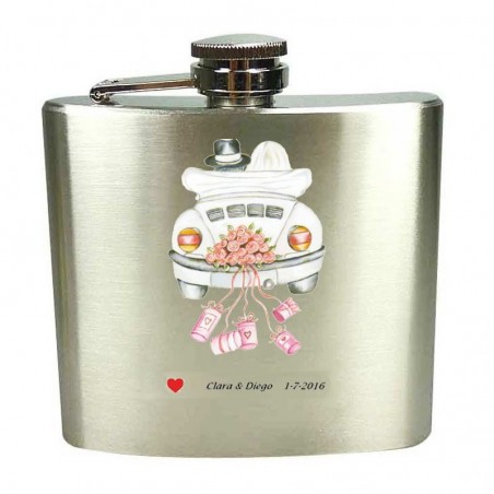 Petaca regalo de boda detalles personalizados