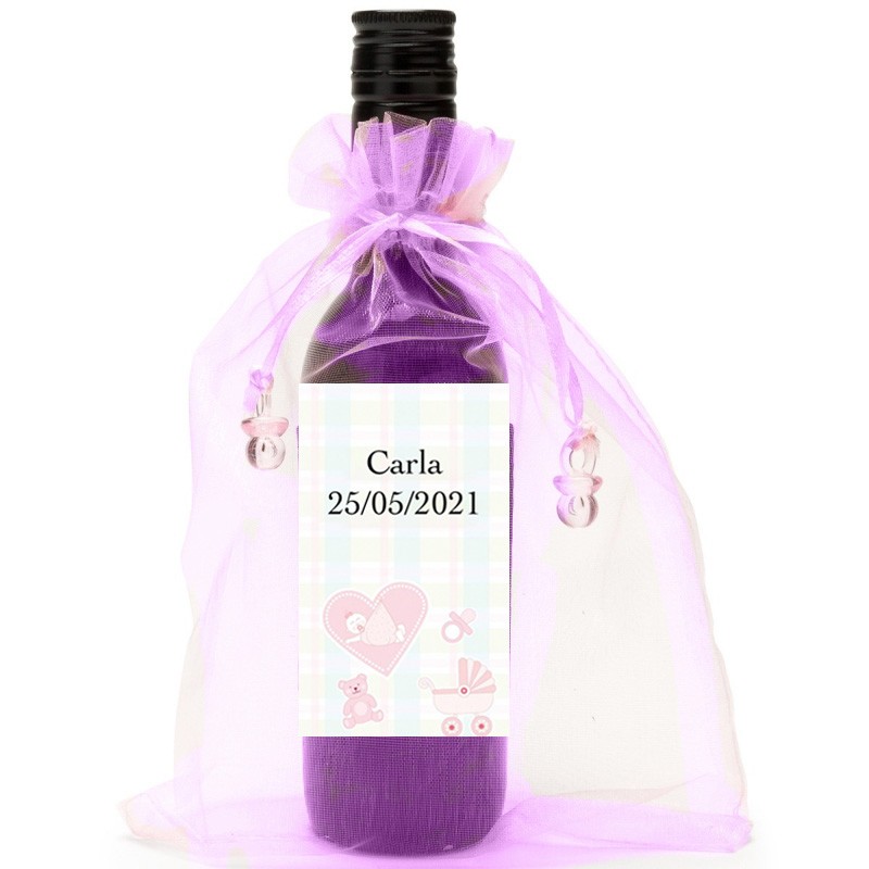 Vino para recuerdos de bautizo detalles personalizados