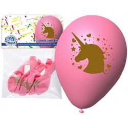 Pack globo unicornio rosa