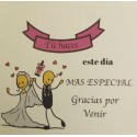 Adhesivo detalles boda