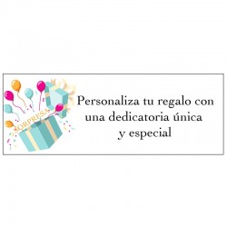 Pashmina con bálsamo regalo personalizado