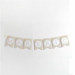 Banderines letras para guirnalda