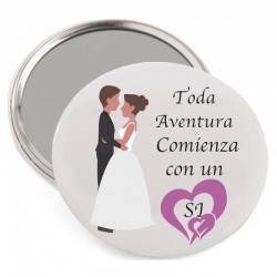 Espejo con monedero y bolsa