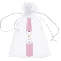 Bolígrafo pintalabios con bolsa detalles personalizados boda