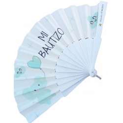 Abanico bautizo detalles personalizados