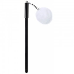 Mochila plateada con bolígrafo