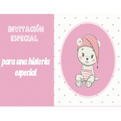 Invitaciones de bautizo animada