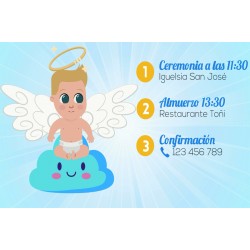 Video invitaciones de bautizo animadas