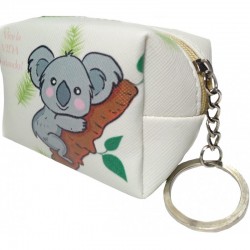 Monedero espejo bolígrafo pintalabios en bolsa koala