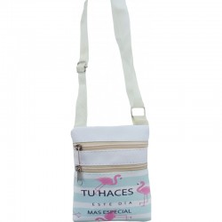 Bolso y monedero diseño flamenco con frases