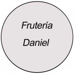 Adhesivo mini transparente redondo para negocios