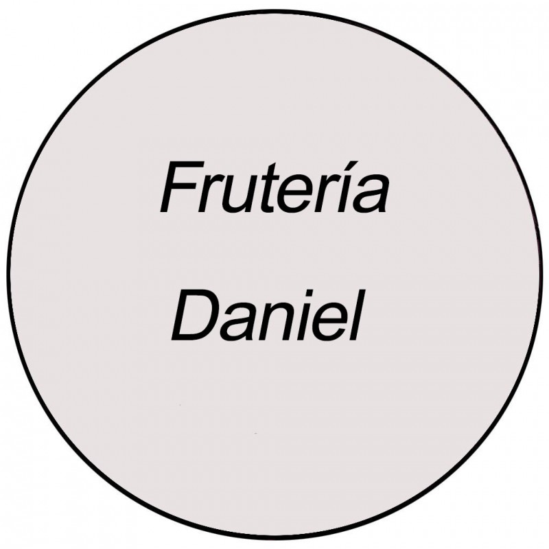 Adhesivo mini transparente redondo para negocios