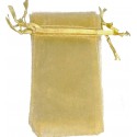 Bolsas de organza doradas para recuerdos