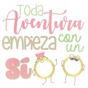 Adhesivo regalo boda