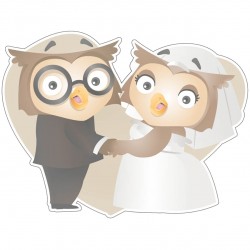 Vinilo adhesivo búhos