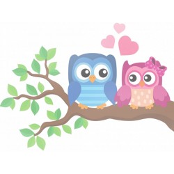 Vinilo adhesivo búhos