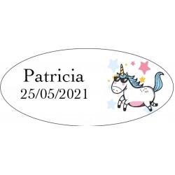 Monedero unicornio personalizado con caja a juego