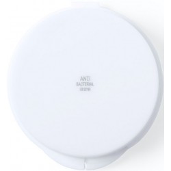 Pajita blanca antibacteriana flexible y reutilizable