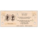 Invitación para boda estilo vintage