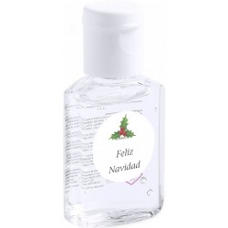 Bote de gel hidroalcohólico anti covid 19 para navidad personalizable