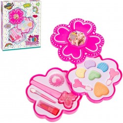 Set de maquillaje rosa 2 niveles para niñas